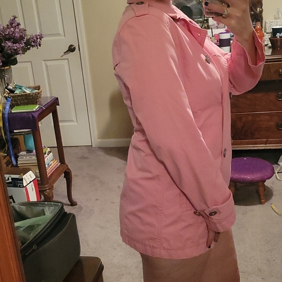 Tommy Hilfiger pink trench coat. Size M - Picture 9 of 12